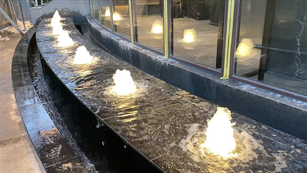 河南濟源市納里蕓酒店涌泉水景噴泉工程 河南濟源市納里蕓酒店涌泉水景噴泉工程